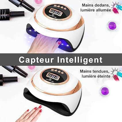 Dry your nails quickly and evenly with the Professional Nail Drying Lamp. Beautycom.  