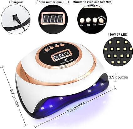 Get flawless nails with the Professional Nail Drying Lamp for fast results. Beautycom.  