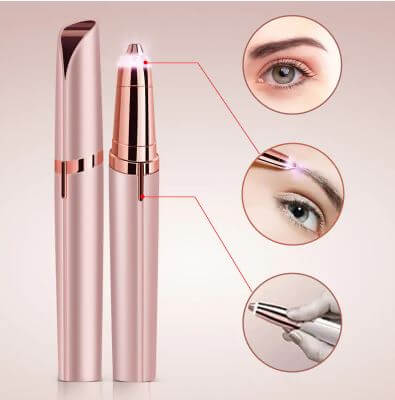 Electric eyebrow epilator for smooth, defined brows. Beautycom.